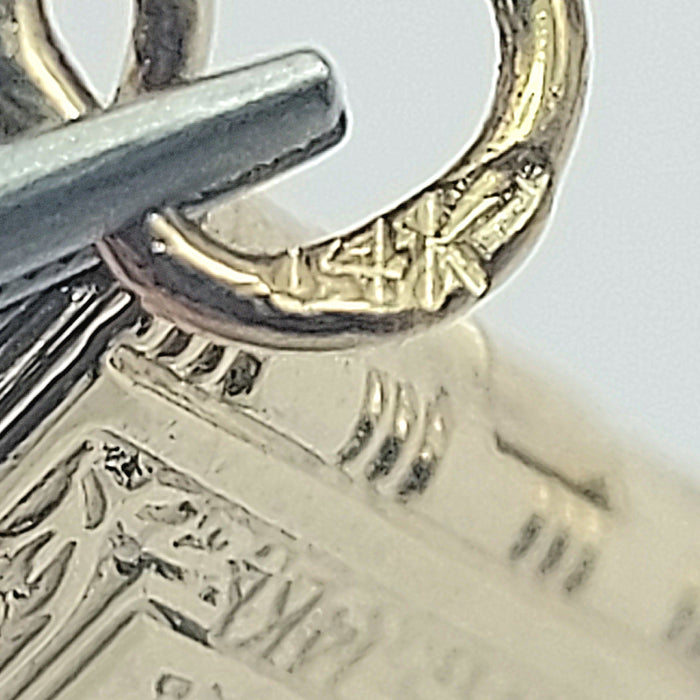 Ladies Yellow Gold 14ct (375,9K) RARE High Quality Israel Book Locket Pendant