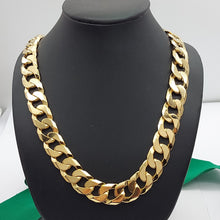 Load image into Gallery viewer, Unisex Yellow Gold 10ct (417, 10K) High Quality MHJ Solid Heavy Curbed Chain