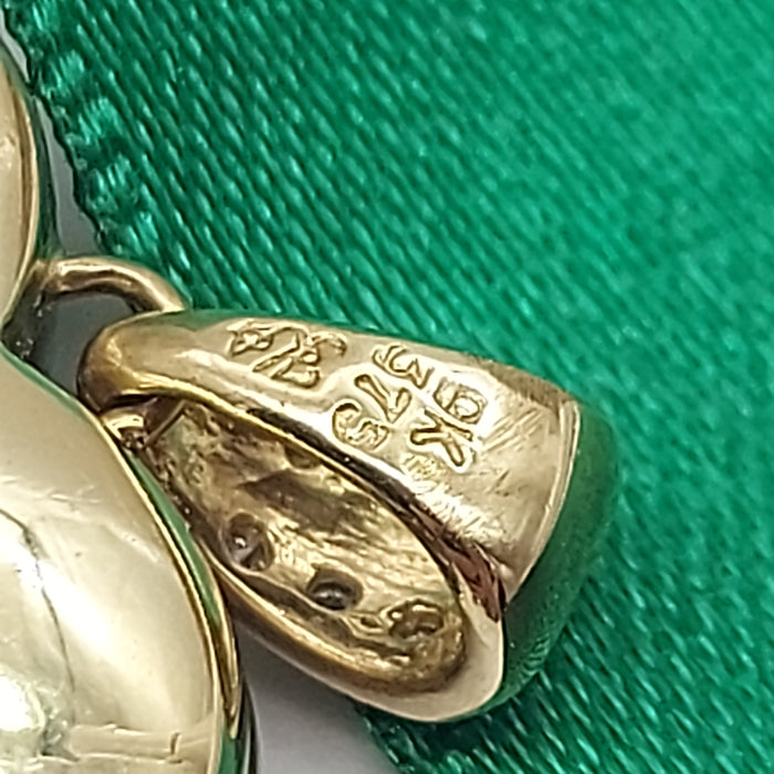 Ladies Yellow Gold 9ct (375, 9K) Openwork Natural Diamonds Heart Locket Pendant