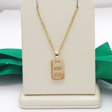 Load image into Gallery viewer, Gold Rectangle Bar Yellow Gold 9ct (375, 9K) Solid High Quality Pendant