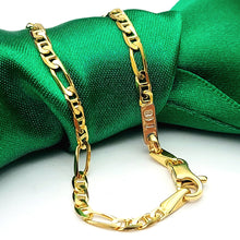 Load image into Gallery viewer, Ladies Italian Yellow Gold 18ct (750, 18K) Solid UNOAERRE Mariner Curb Bracelet