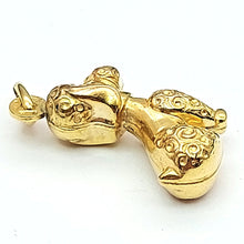 Load image into Gallery viewer, Toy Poodle Yellow Gold 9ct (375, 9K) Rare Handmade High Quality Dog Pendant