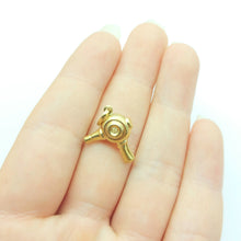 Load image into Gallery viewer, Retro Hair Blow Dryer Yellow Gold 9ct (375, 9K) Handmade High Quality Pendant