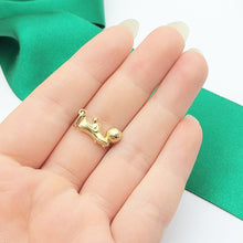 Load image into Gallery viewer, Cleats & Soccer Ball Yellow Gold 14ct (585, 14K) Handmade High Quality Pendant