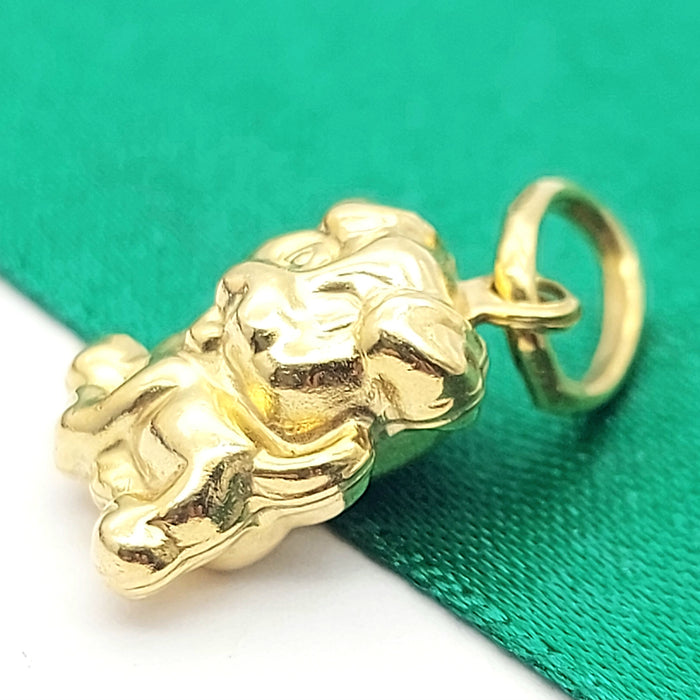 Little Puppy Yellow Gold 9ct (375, 9K) High Quality Pendant/Charm
