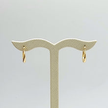 Load image into Gallery viewer, Ladies Italian Yellow Gold 9ct (375, 9K) Graduating Twisted Petite Hoops