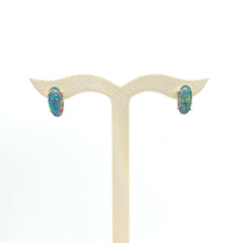Load image into Gallery viewer, Ladies Yellow Gold 18ct (750, 18k) High Quality Solitaire Oval Opal Studs