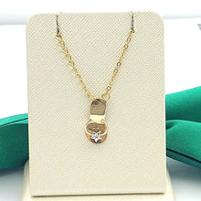 Load image into Gallery viewer, Floral Sandal Diamond Chip Yellow Gold 9ct (375, 9K) High Quality Charm/Pendant