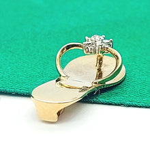Load image into Gallery viewer, Floral Sandal Diamond Chip Yellow Gold 9ct (375, 9K) High Quality Charm/Pendant
