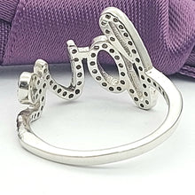 Load image into Gallery viewer, Diamantes 'LOVE' Ladies Sterling Silver (925) High Quality Ring