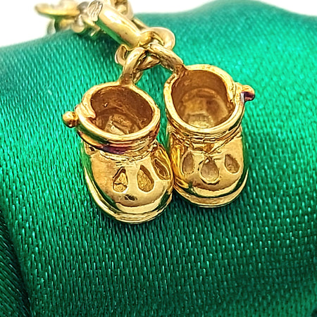 Little Children Boots Yellow Gold 9ct (375, 9K) Rare High Quality Pendant/Charm