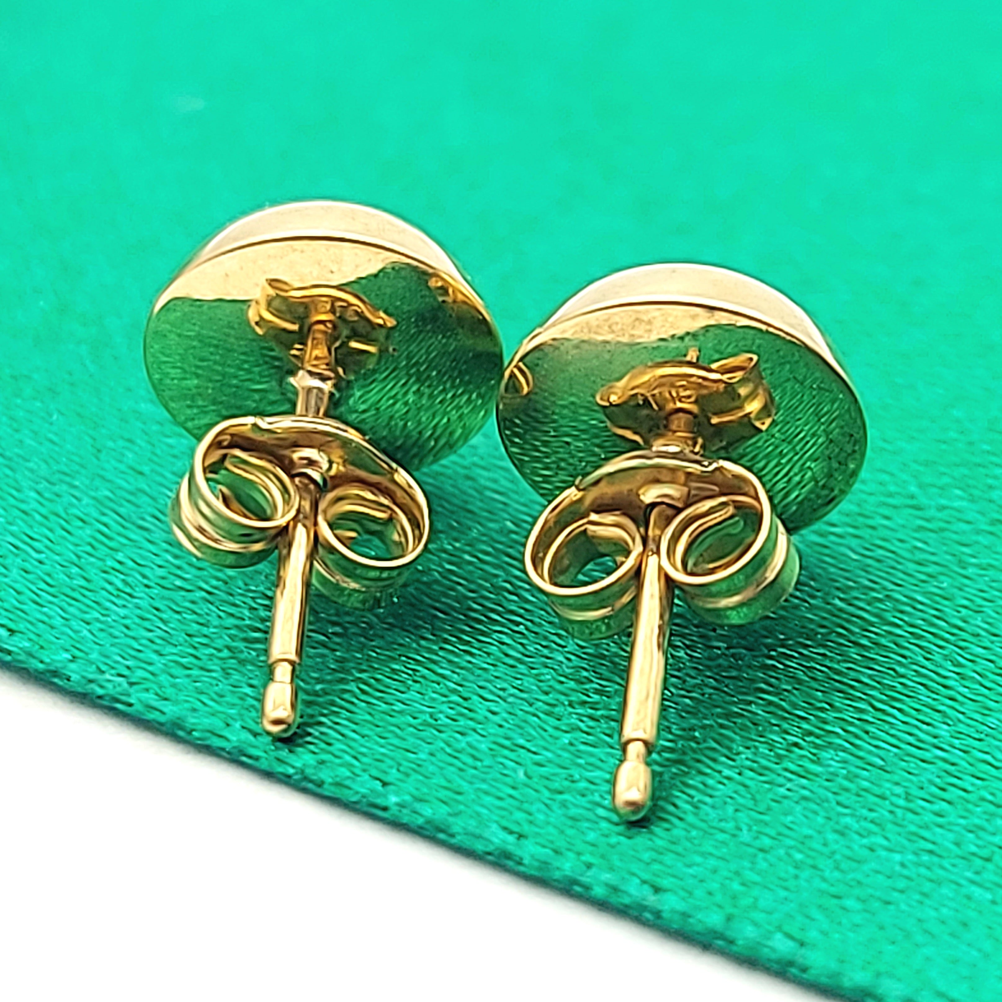 Ladies Yellow Gold 9ct (375, 9K) Round Half Ball Dome Stud Earrings