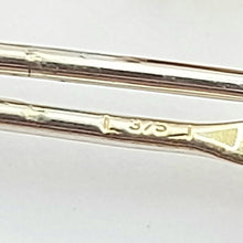 Load image into Gallery viewer, Ladies Rose Gold 9ct (375, 9K) Antique Smooth Plain Crescent Moon Hoops