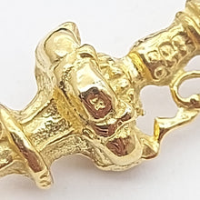 Load image into Gallery viewer, Water Fountain Yellow Gold 18ct (750, 18K) Rare Solid Artisan Antique Pendant