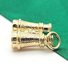 Load image into Gallery viewer, See-Through Binoculars Yellow Gold 9ct (375, 9K) Rare Artisan Antique Pendant