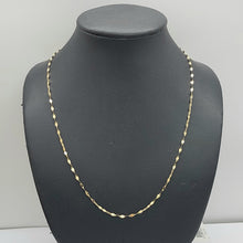 Load image into Gallery viewer, Ladies Italian Yellow Gold 9ct (375, 9K) Dainty Flake Link Necklace