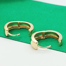 Load image into Gallery viewer, Ladies Yellow Gold 10ct (417, 10K) MHJ Smooth Plain Round Petite Hoops
