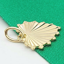 Load image into Gallery viewer, Starburst Design Heart Yellow Gold 10ct (417, 10K) High Quality MHJ Pendant