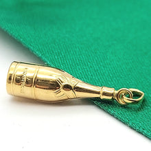Load image into Gallery viewer, Champagne Bottle Yellow Gold 9ct (375, 9K) Rare High Quality Pendant