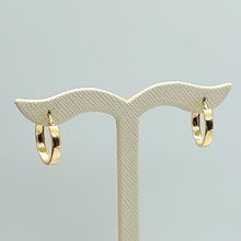 Load image into Gallery viewer, Ladies Yellow Gold 9ct (375, 9K) Smooth Plain Small Flat Hoops