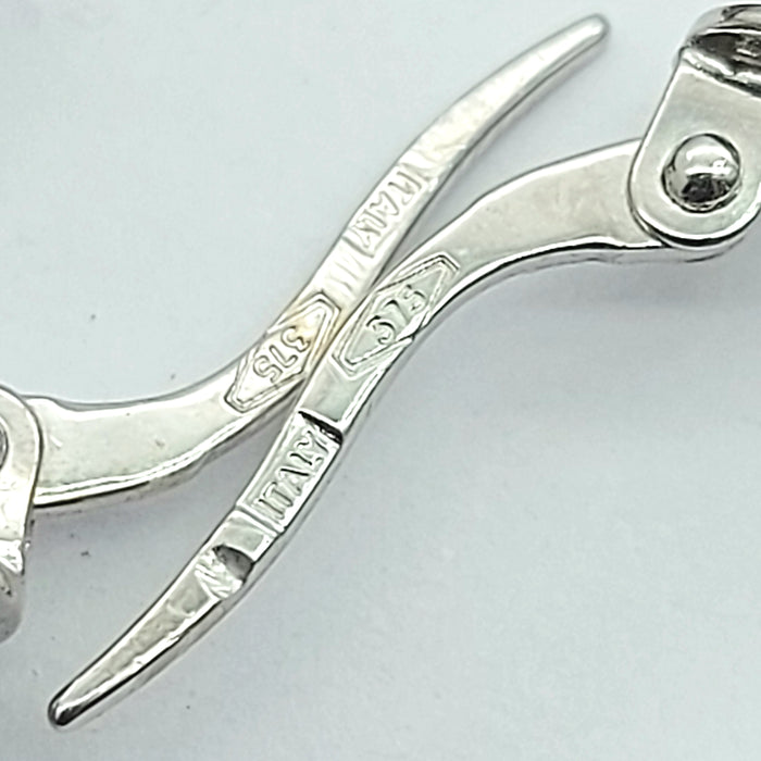 Ladies White Gold 9ct (375, 9K) High Quality Unique Twisted Patterned Hoops