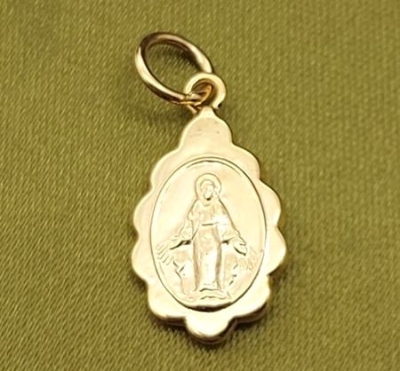 Unisex Pendant 18ct (750, 18K) Yellow Gold Christian Jesus Pendant