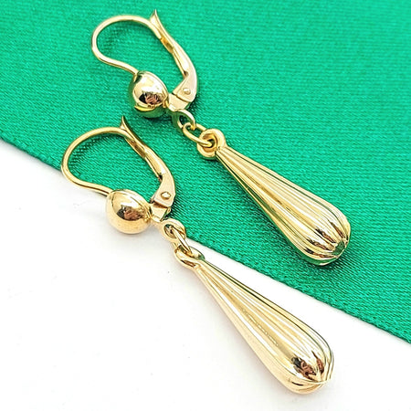 Ladies Yellow Gold 9ct (375, 9K) UNOAERRE Chandelier Drop Dangle Earrings