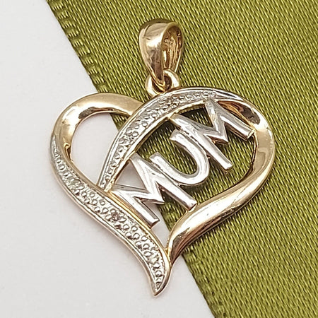 Ladies Two-Tone 9ct (375, 9K) Natural Diamonds Chips