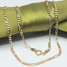 Load image into Gallery viewer, Ladies Italian Yellow Gold 9ct (375,9K) Solid High Quality Figaro Chain