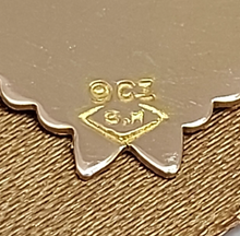 Load image into Gallery viewer, Unisex Pendant 9ct (375, 9K) Rose Gold Rare Antique Etched Shield Fob Pendant