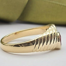 Load image into Gallery viewer, Ladies Ring 9ct (375, 9K) Yellow Gold Natural Ruby & Diamond Dress Ring