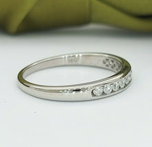 Load image into Gallery viewer, Ladies MHJ Ring 10ct (417, 10K) White Gold Natural Diamond (0.33ct) Band Ring