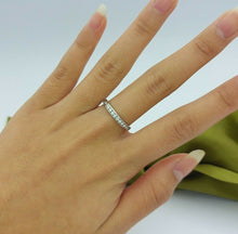 Load image into Gallery viewer, Ladies MHJ Ring 10ct (417, 10K) White Gold Natural Diamond (0.33ct) Band Ring