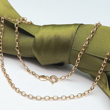 Load image into Gallery viewer, Ladies Necklace 9ct (375, 9K) High Quality Mariner Link Belcher Chain Necklace