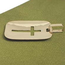 Load image into Gallery viewer, Unisex Yellow Gold 9ct (375, 9K) High Quality Etched Cut-Out Cross Pendant