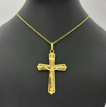 Load image into Gallery viewer, Ladies Pendant 9ct (375, 9K) Yellow Gold Crucifix Pendant