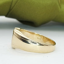 Load image into Gallery viewer, Ladies Ring 9ct (375, 9K) Yellow Gold Diamond Chip 'V' Dress Ring