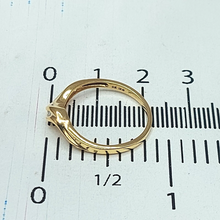 Load image into Gallery viewer, Ladies Ring 9ct (375, 9K) Yellow Gold Natural Diamond Baguette Birthstone Ring