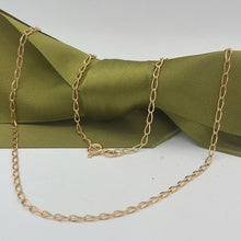 Load image into Gallery viewer, Ladies Yellow Gold 9ct (375, 9K) Italian Elongated Oval Link Chain Necklace