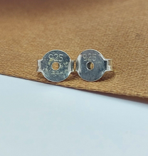 Load image into Gallery viewer, Ladies Silver Earrings (925) Sterling Silver Oval Drop Dangle Diamante Earrings