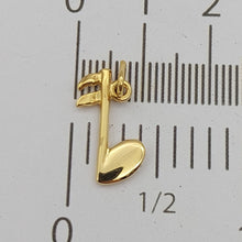 Load image into Gallery viewer, Unisex Pendant 9ct (375, 9K) Yellow Gold Music Note Pendant