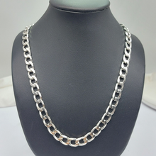 Load image into Gallery viewer, Unisex Sterling Silver (925) Solid High Quality Curb Chain Necklace