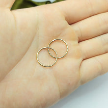 Load image into Gallery viewer, Ladies Yellow Gold 9ct (375, 9K) Patterned Diamond Cut Small Hoop Earrings