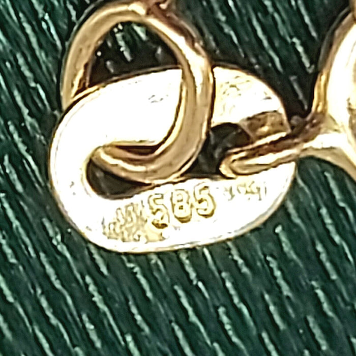 Ladies Yellow Gold 14ct (585, 14K) Solid High Quality Link Bar Bracelet