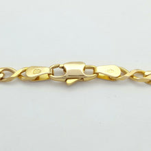 Load image into Gallery viewer, Ladies Bracelet 9ct (375,9K) Yellow Gold Figure 8 Long Short Link Chain Bracelet