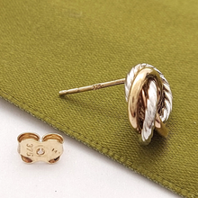 Load image into Gallery viewer, Ladies Jewellery Set 9ct Tri-Tone Gold Two Piece Pendant & Earrings Set