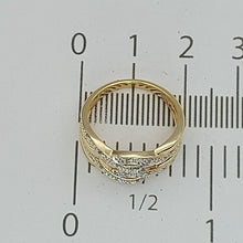 Load image into Gallery viewer, Ladies Ring 9ct (375, 9K) Yellow Gold Natural Diamond (10pts) Dress Ring