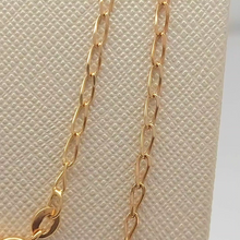 Load image into Gallery viewer, Ladies Yellow Gold 9ct (375, 9K) Italian Elongated Oval Link Chain Necklace