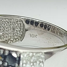 Load image into Gallery viewer, Ladies White Gold Ring 10ct (417,10K) White Gold Natural Diamond Ring