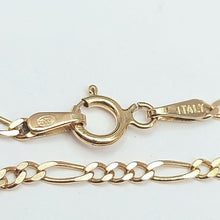 Load image into Gallery viewer, Ladies Italian Yellow Gold 9ct (375,9K) Solid High Quality Figaro Chain